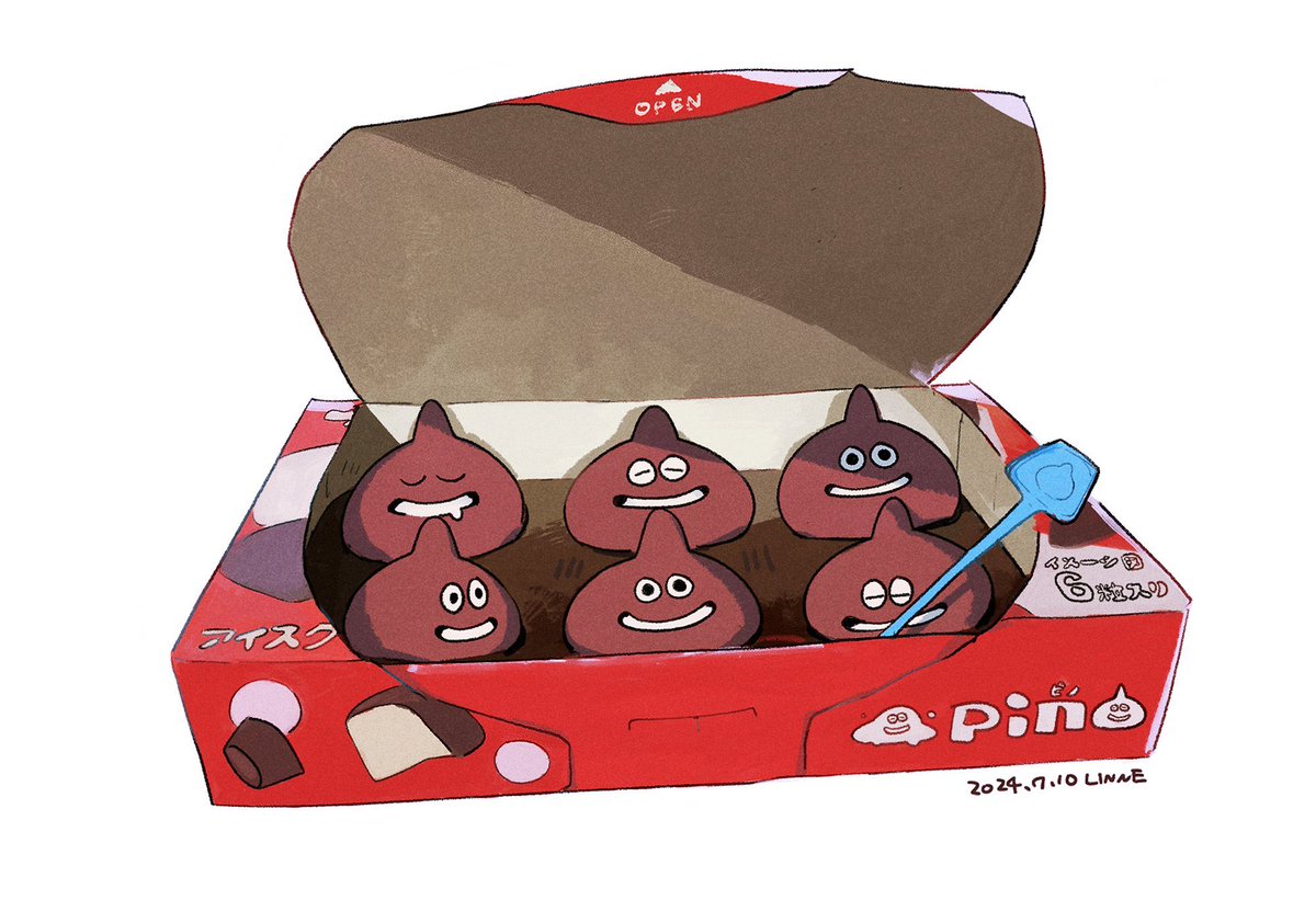 ▼ ピノスライムたち が あらわれた！🍫✨