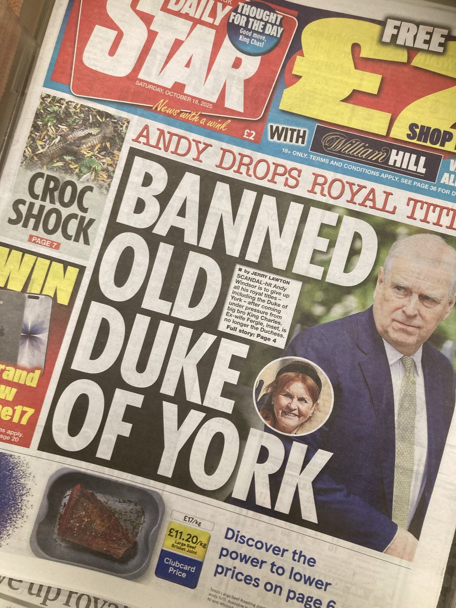 Got to be headline of the year. Well played <a href="/dailystar/">Daily Star</a> !