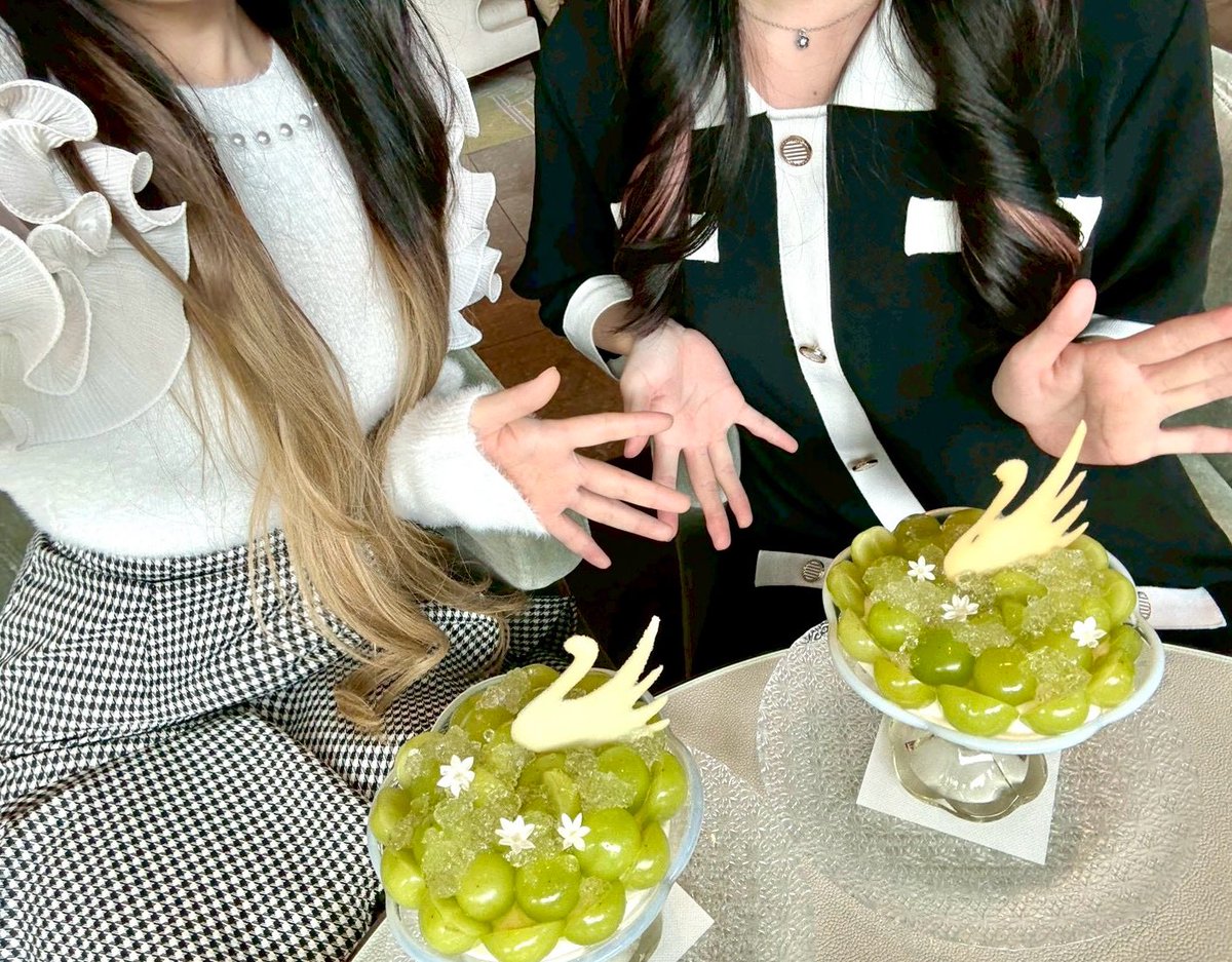 s_u_u_uuu's tweet image. ぬちゃんとパフェ行った〜🍨🍇
会う度に美味しい物食べてる(*´ч`*)