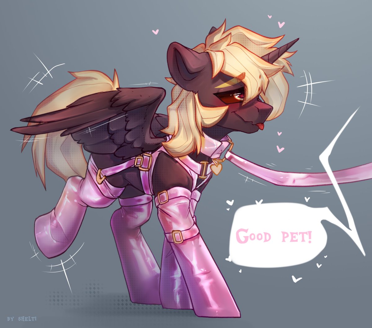 [16+] Is your character ready for this level of obedience?
➤ DM if you want one ~ 

#mlpart #commissionopen #pony #mlp #OC #ArtistOnTwitter