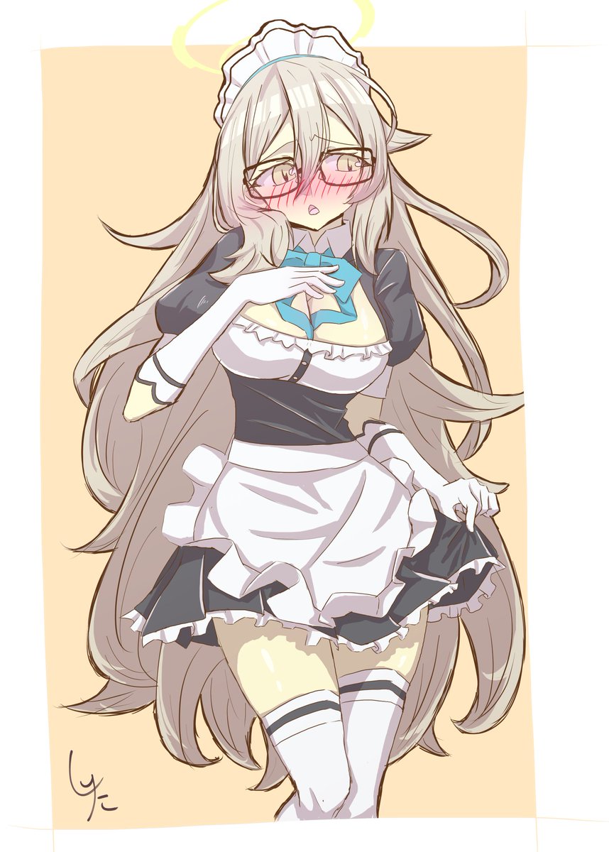 #ミニスカートの日
#ブルアカ
普段は見えない絶対領域 