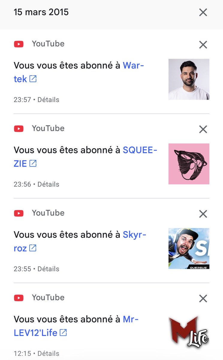 Wiilliam76's tweet photo. Plus de 10ans d’abonnement, autre chaîne YouTube, la première je ne l’ai plus sinon c’était 2010-2011, quand j’étais gosse quoi 😧 @MrLEV12 @FRSkyRRoZ https://t.co/Gzg7p1NEaa