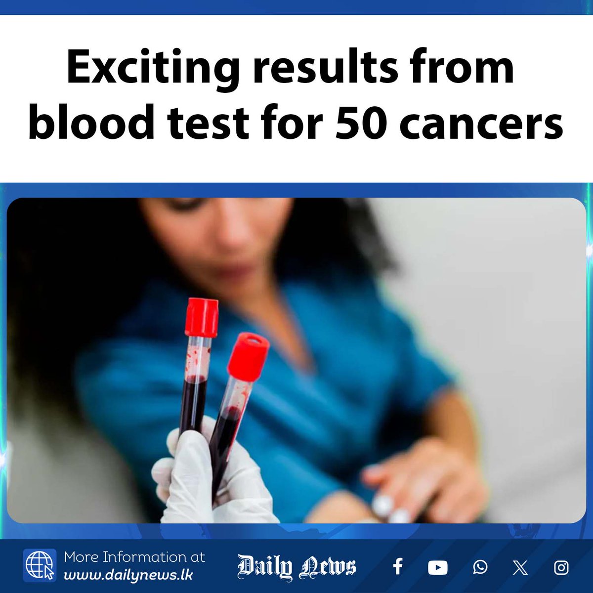 DailyNews_lk's tweet image. Exciting results from blood test for 50 cancers

More Info &amp;gt;&amp;gt;&amp;gt; dailynews.lk/?p=878467

#CancerDetection #EarlyDiagnosis #GalleriTest #CancerResearch #MedicalBreakthrough #Oncology #HealthInnovation #BloodTest #CancerAwareness #NHS #MedicalScience #EarlyIntervention