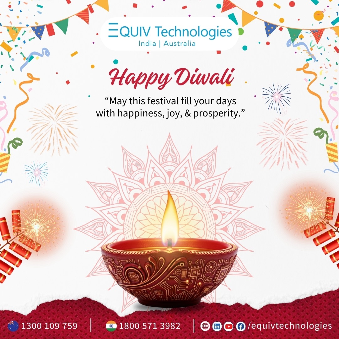 EquivTech's tweet image. Wishing you a Diwali filled with innovation, growth &amp;amp; new opportunities! 🪔✨
Greetings from EquivTech.
📞 +971 50 479 9758 | 🌐 equivtech.com
#HappyDiwali #EquivTech #DigitalTransformation #TechGrowth #FestivalOfLights