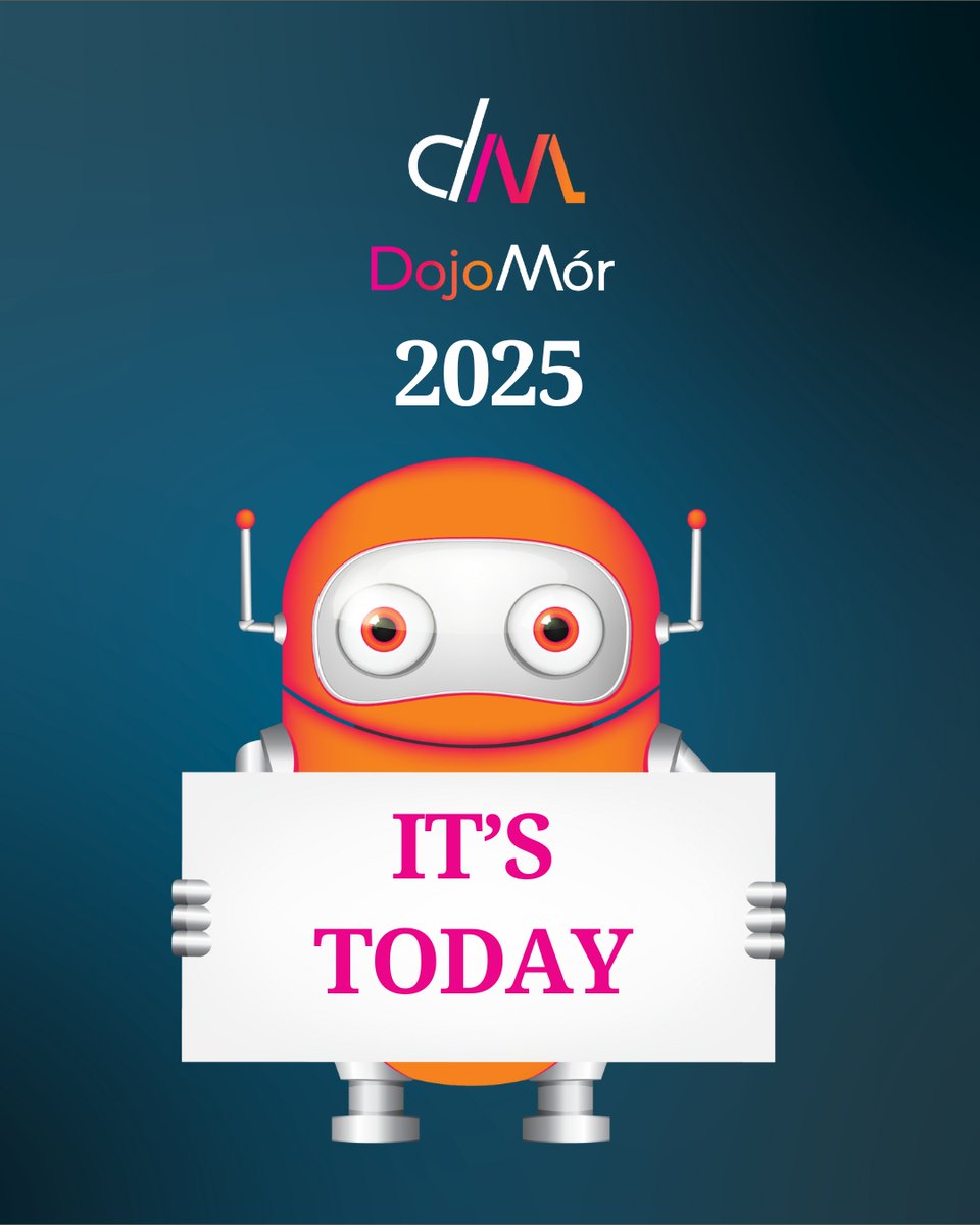 DojoMor2025's tweet image. DojoMór 2025 is currently happening in venues nationwide & online 💻🙌
Wishing everyone an amazing day of creativity, coding & fun! 🚀✨
Don’t forget to share your moments & tag us 👉
#DojoMór25 #STEM #CodingForKids #FutureCreators #LearnToCode