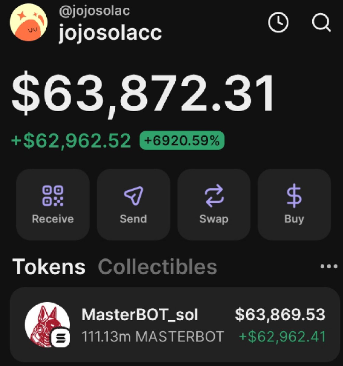 jojosol_'s tweet image. $MasterBOT printing on my private telegram