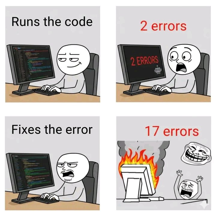 arsitrader's tweet image. My code's favorite hobby: multiplying errors. 🫠 This meme is my daily stand-up.
Who else feels personally attacked by their own code sometimes?
#Coding #Programming #Developer #DevHumor #CodingLife #Bugs #Debugging #Relatable #SoftwareDeveloper #memes