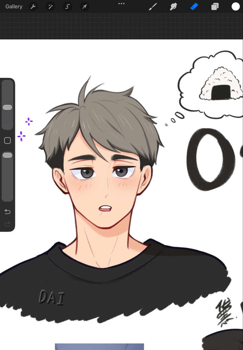 ddai_day's tweet photo. Osamu🍙 He’s such a cutie 🥰 

To be honest… he’s my favourite twin brother 👉🏻👈🏻 but I will also draw Atsumu soon as I draw the other boys.
#osamu #osamumiya #haikyuu #haikyuufanart #fanart #ハイキュー #宫治 https://t.co/gNNW1Yxnrv