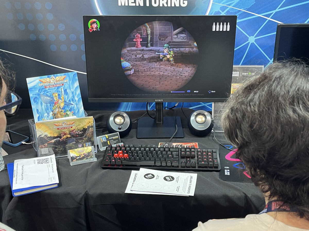 #ScreenshotSaturday 📸 — transmissions received from the @BCNGameFest front line last week!

The troops of #OperationHighjump 🪂 fought on every front

Proud Best GameFeel Finalist @BCNGameFest🎖️

Keep fighting! 🪖

@MadridInGame <a href="/TesuraGames/">Tesura Games 👾</a> #indiegames #pixelart #SupportIndies