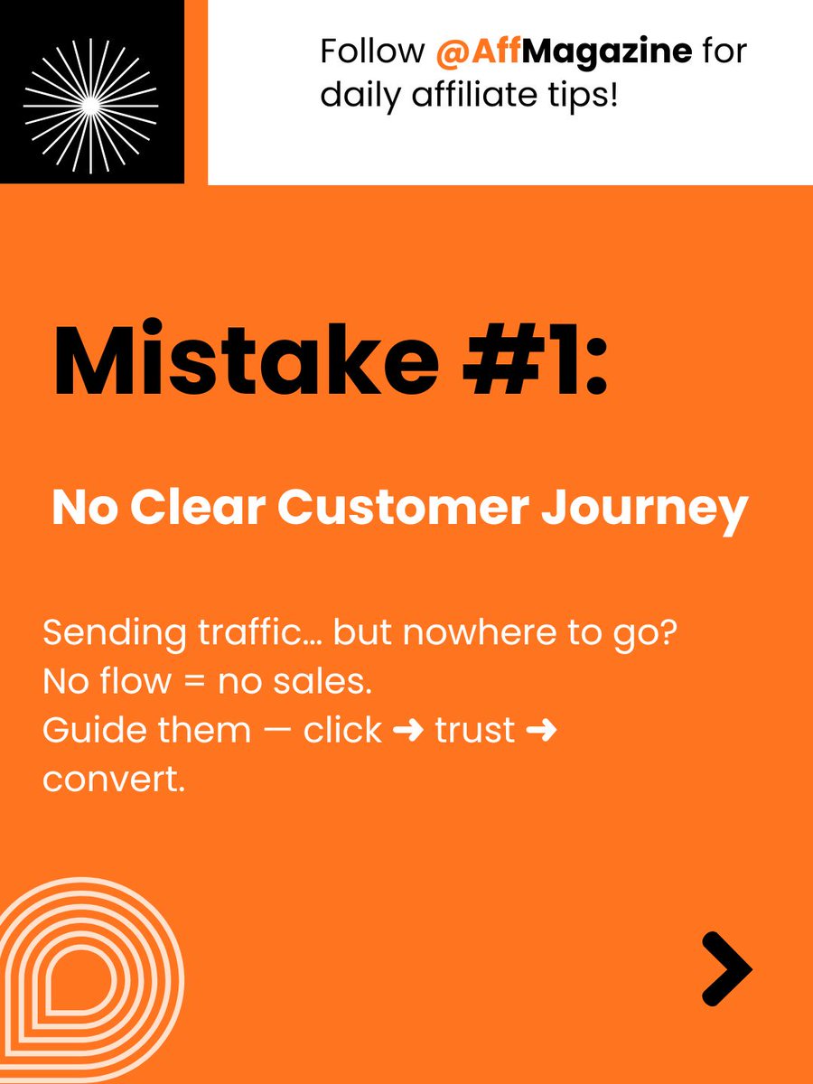AffMagazine's tweet image. Most affiliate funnels don’t fail from lack of traffic — they fail from small mistakes.
Audit. Adjust. Grow. 
Follow @AffMagazine  for daily funnel tips!
#AffiliateMarketing #FunnelFix #DigitalMarketing #OnlineBusiness #FunnelTips