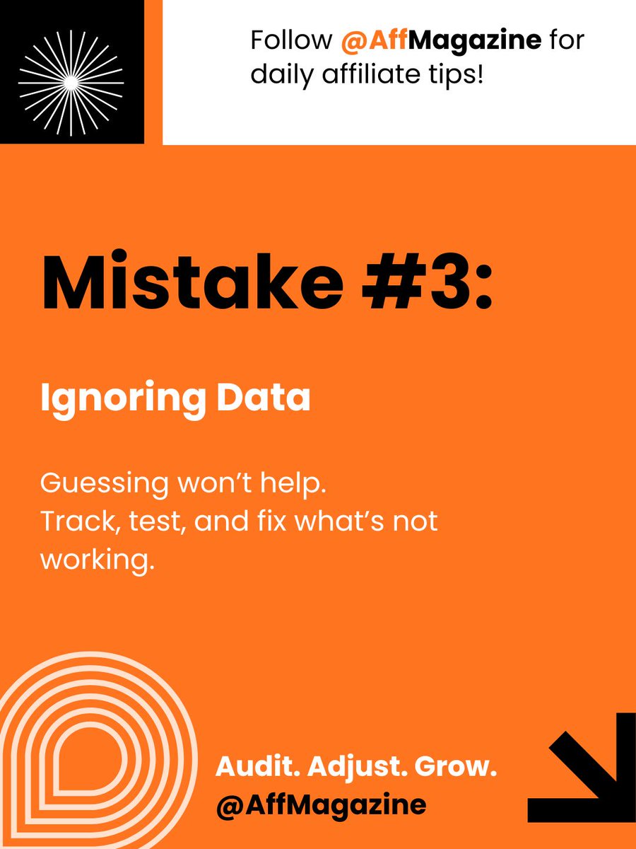 AffMagazine's tweet image. Most affiliate funnels don’t fail from lack of traffic — they fail from small mistakes.
Audit. Adjust. Grow. 
Follow @AffMagazine  for daily funnel tips!
#AffiliateMarketing #FunnelFix #DigitalMarketing #OnlineBusiness #FunnelTips