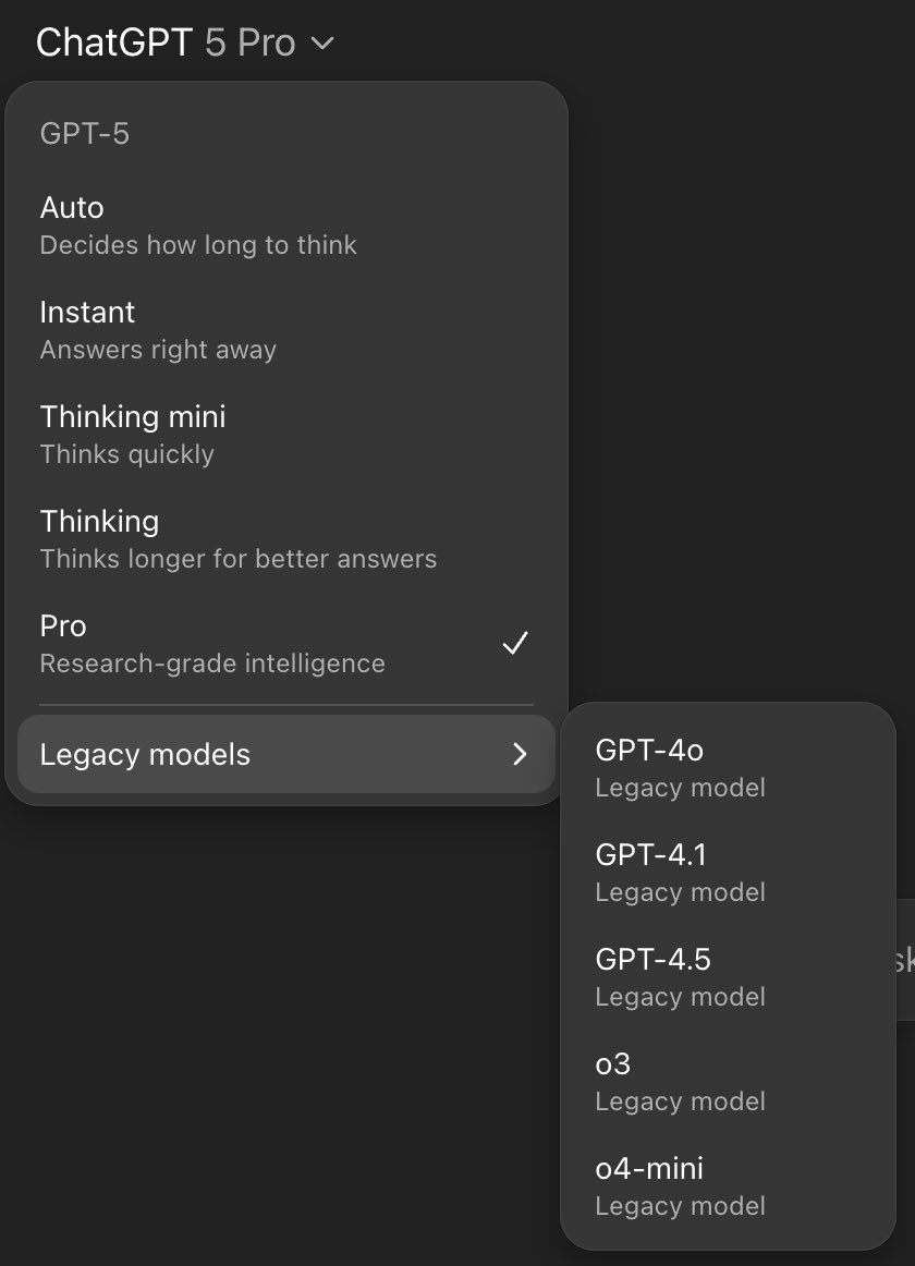 R2Cdev_'s tweet image. Minor ChatGPT UI update:
Legacy models are now called
LEGACY MODEL!!!