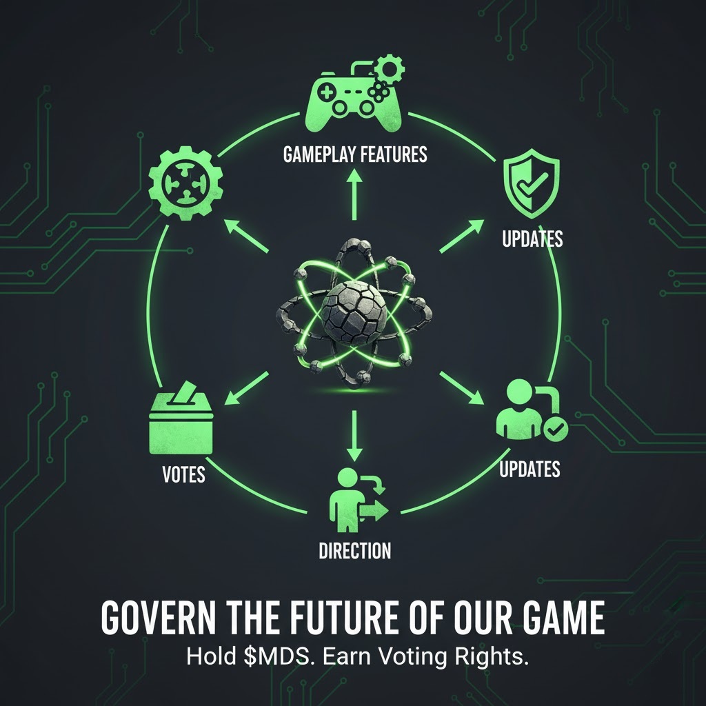 SenkusElixir's tweet image. In line with our roadmap, Senku’s Elixir is evolving into a community-governed ecosystem.

By holding $MDS, you’ll earn voting rights in our future DAO, giving you real influence over gameplay features, updates, and the direction of our game.