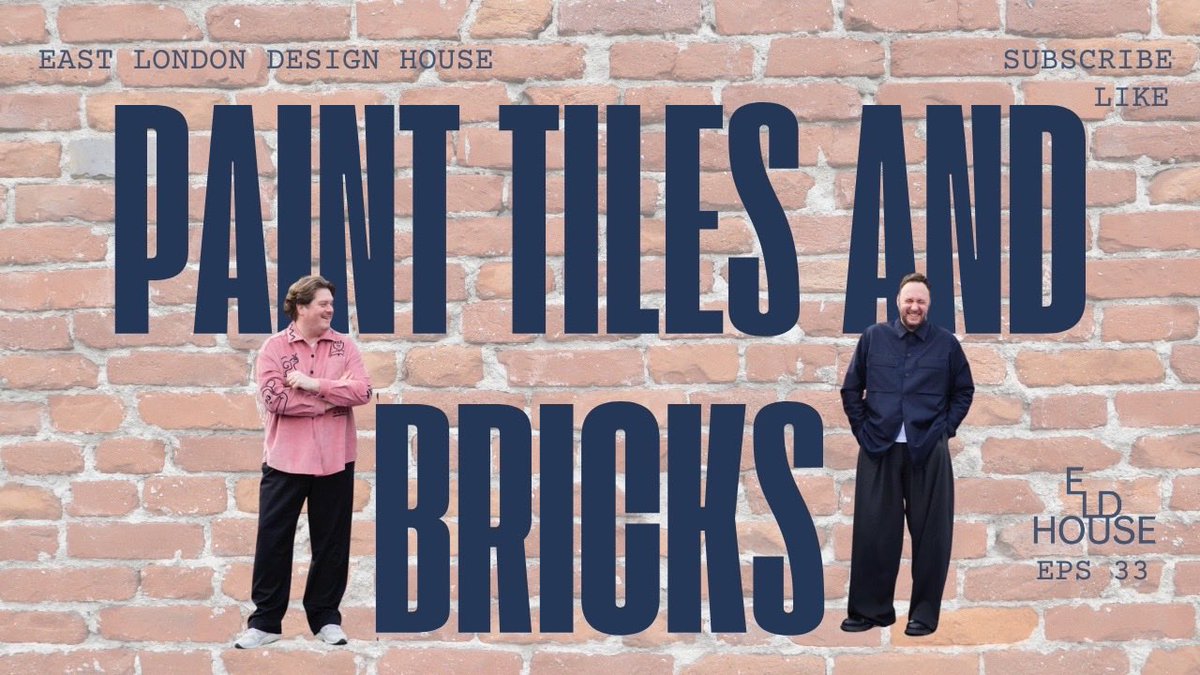 Paints, tiles and bricks youtu.be/W64u48VmLxY?si… via <a href="/YouTube/">YouTube</a> check out what we get up to this week! #eastlondondesignhouse