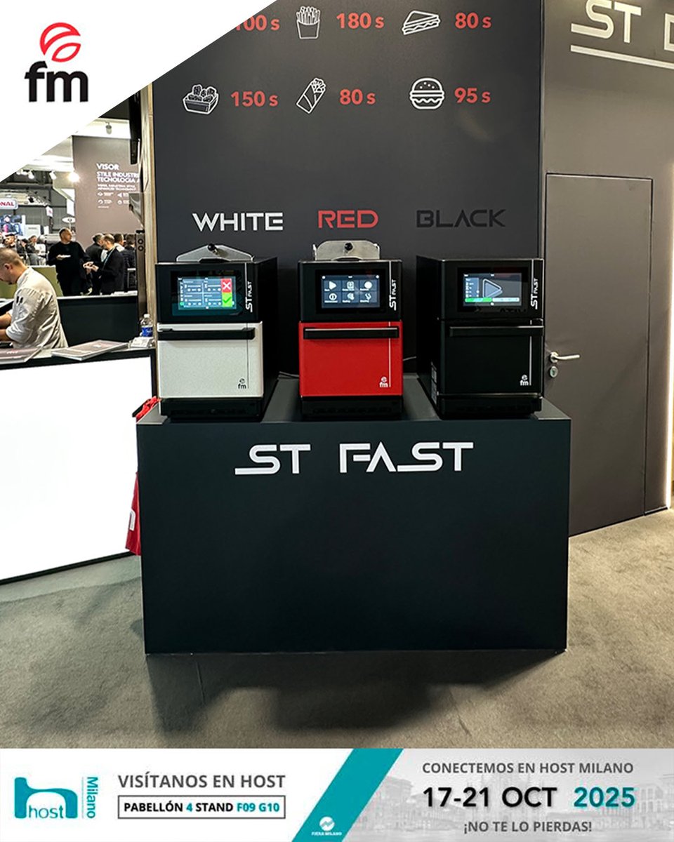 emimc_97's tweet photo. 🔴✨ Segundo día en HOST Milano 2025

Nuestro equipo sigue mostrando las últimas novedades de FM Industrial en el Pabellón 4 – Stand F09 G10, donde la innovación, la tecnología y la pasión por la cocina profesional son protagonistas 👨‍🍳🔥.

#FMIndustrial #HostMilano2025 #STFast https://t.co/Q37fuYwbg9