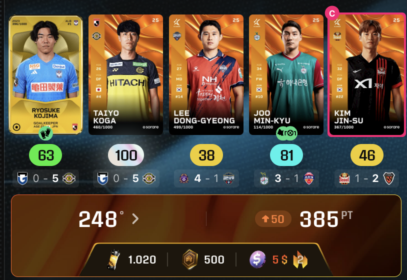 E una è andata, sarà un weekend mooooolto lungo...

#sorare26 #hotstreak