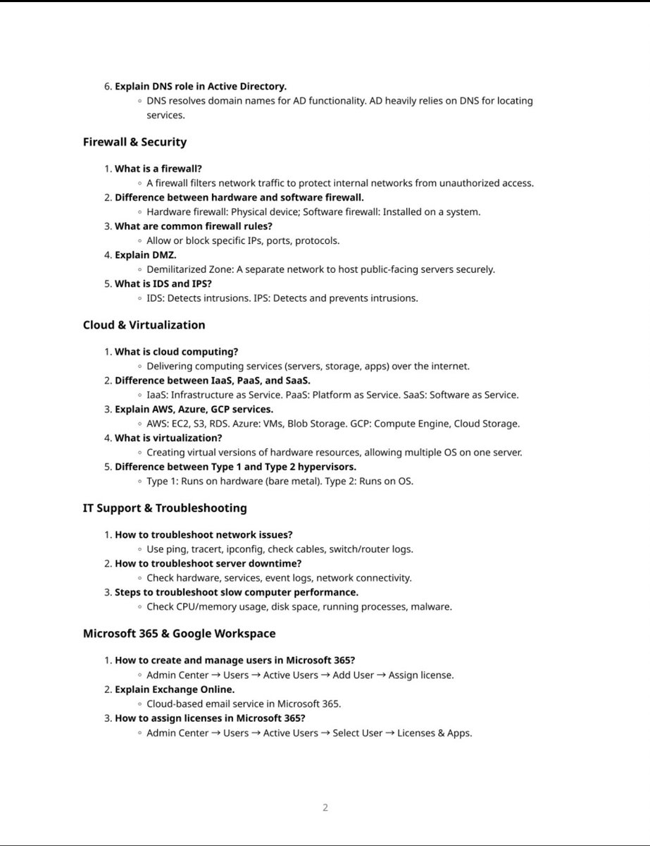 kwaku_RM's tweet image. What makes a great IT Administrator? 🤔
It's all about managing the core infrastructure that keeps a company running.
Prepping for a role? Check out these essential interview Q&A for SysAdmins below.
#SysAdmin #ITCareers #TechJobs #ITSupport #InterviewTips #CyberSecurity