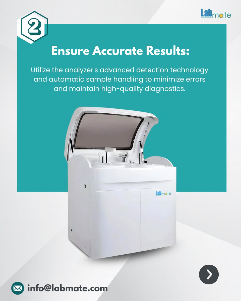 labmateINC's tweet image. Labmate Automatic Biochemistry Analyzer LMABA-A100 performs 420 biochemical tests per hour with photometric accuracy.

Email: info@labmate.com

Website: labmate.com/automatic-bioc…

#Labmate #BiochemistryAnalyzer #AutomatedAnalyzer #PhotometricAnalyzer