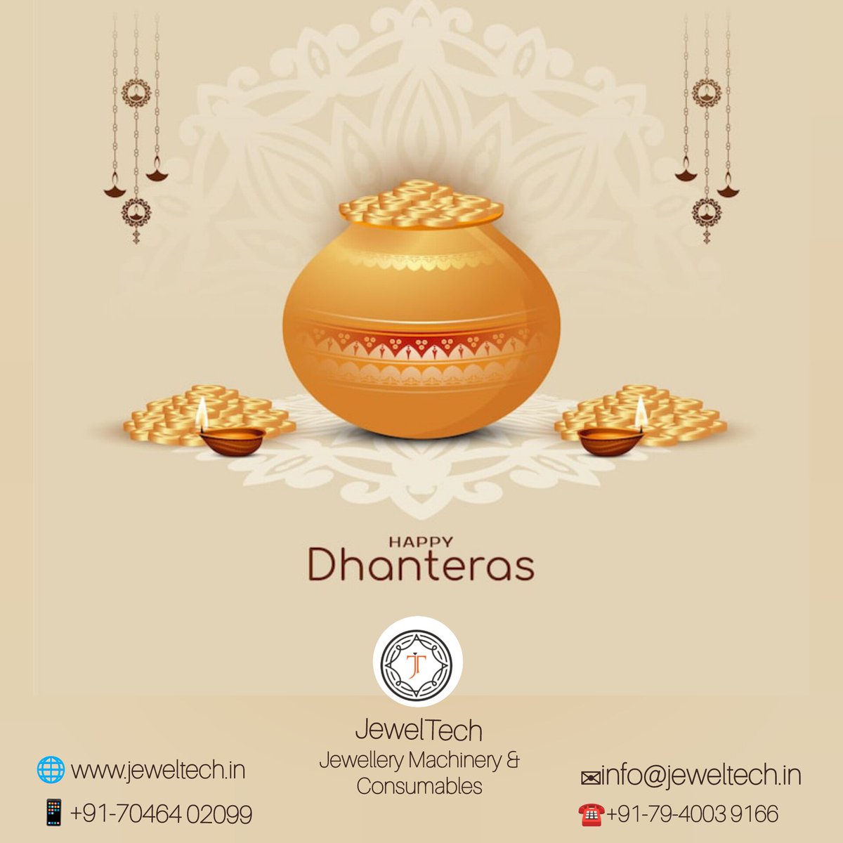 JewelTech_'s tweet photo. ✨ Happy Dhanteras from JewelTech ✨ https://t.co/WvgVTEDssF