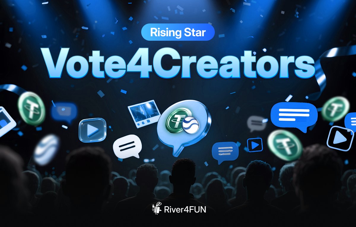 Vote4Creators: Rising Star Edition

New creators. Fresh energy.
14 days to shine — who will rise to the top?

30 spots. 3M River Pts.
Your votes decide who makes it.

▸ 1.5M River Pts for Top 30 Rising Stars
▸ 1.5M River Pts shared by all voters

🗓 Oct 18–Nov 1 (10PM SGT)
🪙 1