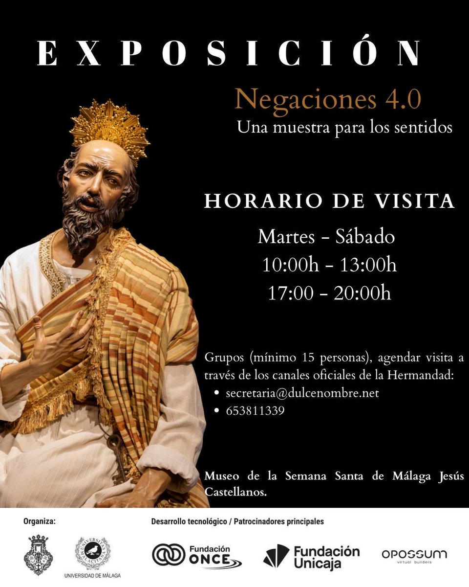 𝐍𝐞𝐠𝐚𝐜𝐢𝐨𝐧𝐞𝐬 𝟒.𝟎 | Vive el arte con todos tus sentidos.

#CofradíasMLG