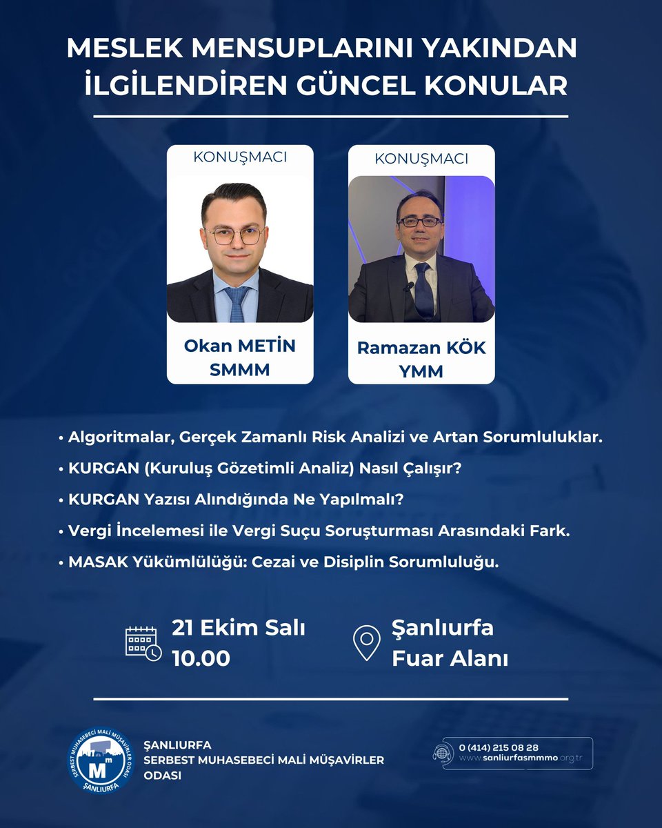 Şanlıurfa SMMM Odası (@urfasmmmo) on Twitter photo 