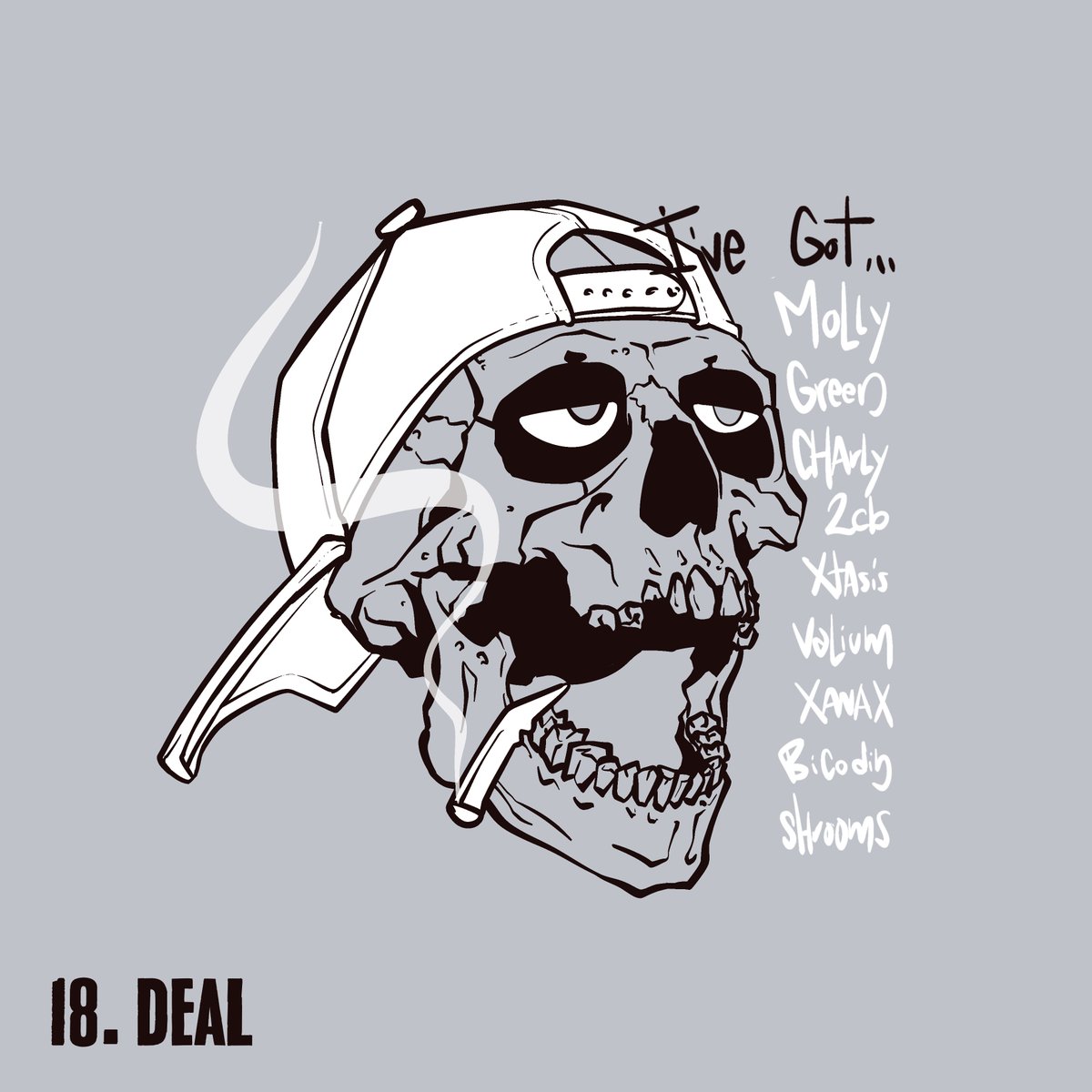 💀SKULLTOBER

Day 18
Prompt: DEAL (-ER)

FREE COMMON piece!   
The LEGENDARY piece, ONLY for my TOP 10 on the LEADERBOARD!  
    
Daily Snapshot! Snapshot will be taken EVERY DAY at MIDNIGHT ET
Have FUN!

Only on <a href="/drip_haus/">DRiP 💧</a>
Link in my BIO  #Inktober #Inktober2025 #skulltober