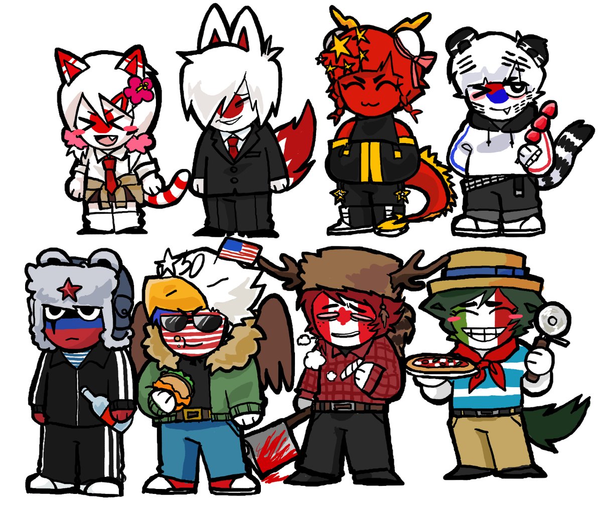 ミニキャラっぽいやつ
#カントリーヒューマンズ #CountryHumans