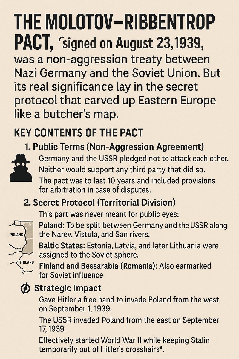<a href="/rinalu_/">Rina Lu🇷🇺</a> This is what EVERY russian propagandist or sympathiser conveniently leaves out of their FAKE HISTORY of WW2.
This is what REALLY happened. The pact ultimately failed because Hitler betrayed Stalin. However it was Hitler &amp; Stalin together who started WW2.