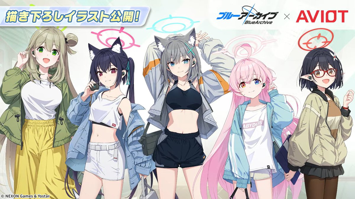 グッズ】 ブルアカ×AVIOT コラボイヤホン発売・ポップアップショップ