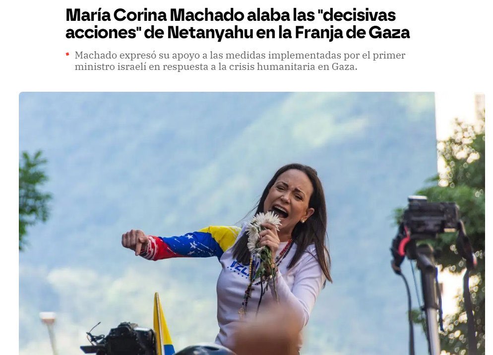 Vaya! La premio Nobel de la Paz apoyando el genocidio de Netanyahu.
#FreePalestine #FreeGaza