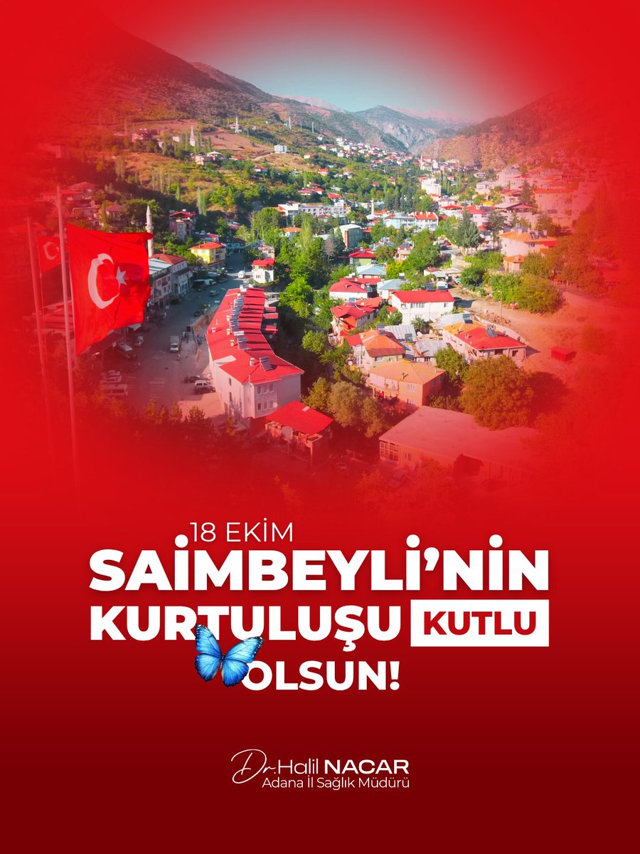 Kurtuluşun 105. Yılı Kutlu Olsun, Saimbeyli! 🇹🇷

Milli Mücadele yıllarında destansı bir direnişin simgesi olan Saimbeyli’nin düşman işgalinden kurtuluşunun 105. yıl dönümünü gurur ve minnetle kutluyorum.

Bağımsızlık uğruna can veren aziz şehitlerimizi rahmetle, gazilerimizi