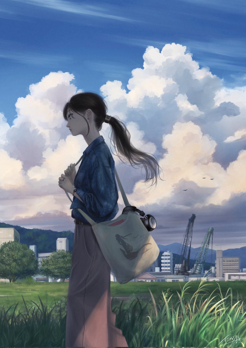 「回り道の途中」2023.09

#イラスト #風景