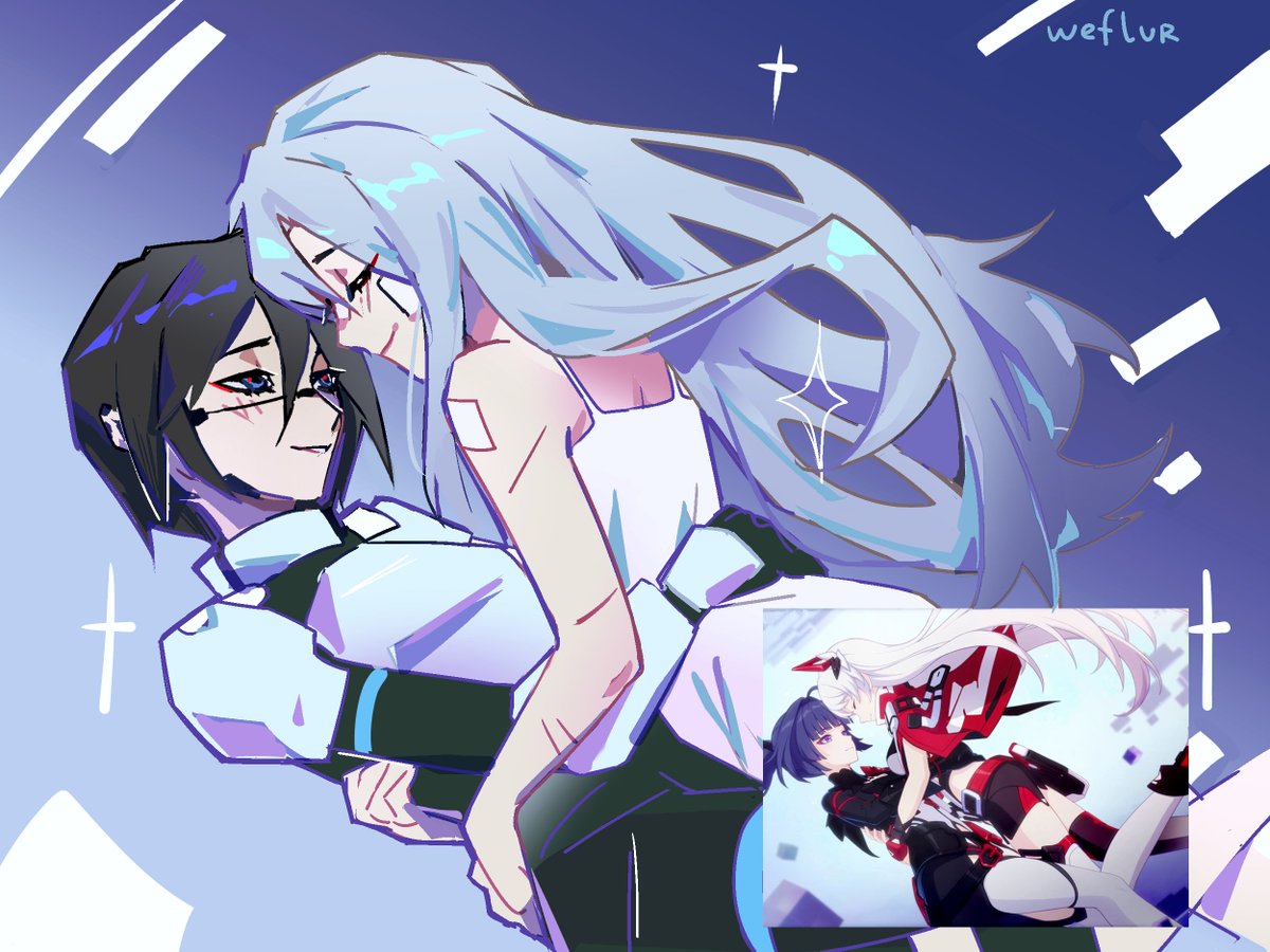 weflur's tweet image. black and white yuri x black and white yuri
#SIGNALIS