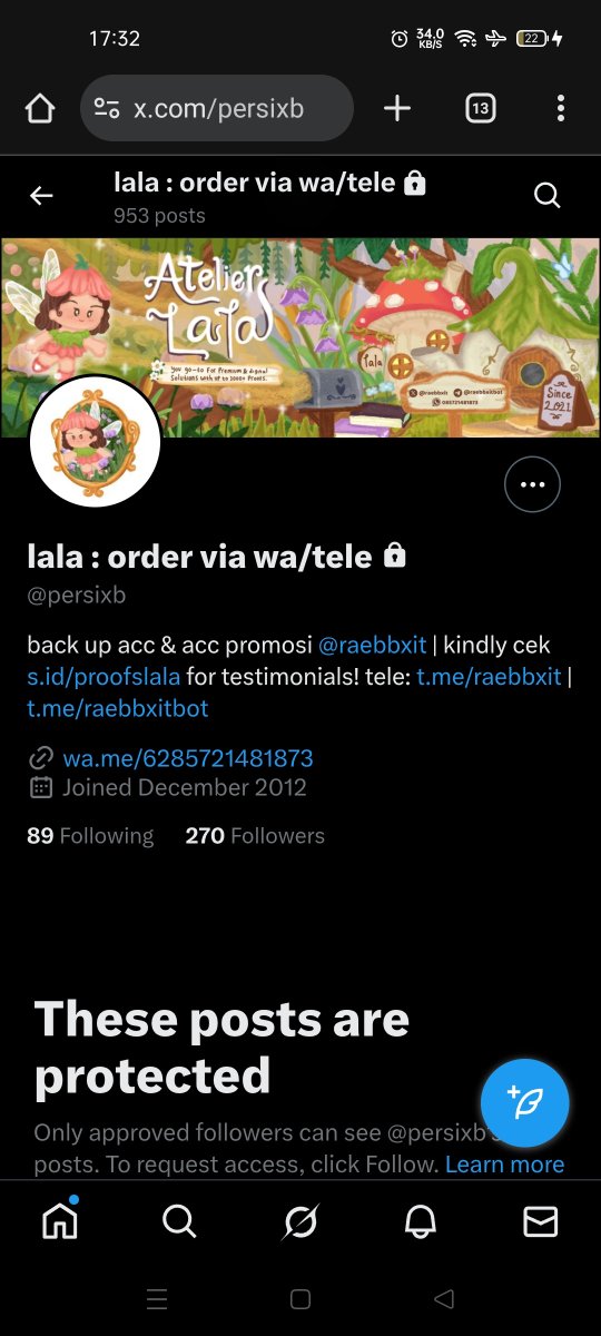 raebbxit's tweet image. HELP RT!!!

si cilla tukang tipu habis aku spill di semua rep orang + twt akunnya malah nyomot nama, bio, layout aku buat nipu ya allah. sampe ada yg baru aja dia tipu ngewa aku, jahat bgt udh nipu malah ngefitnah orang.

bantu rnb akun ini pls @persixb

#zonauang #zonaba