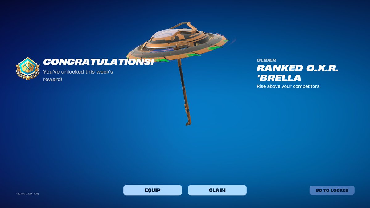 Won the Umbrella with my partner! 💖💍

50 points to win it (DUO'S)

We got top 100 (#80)