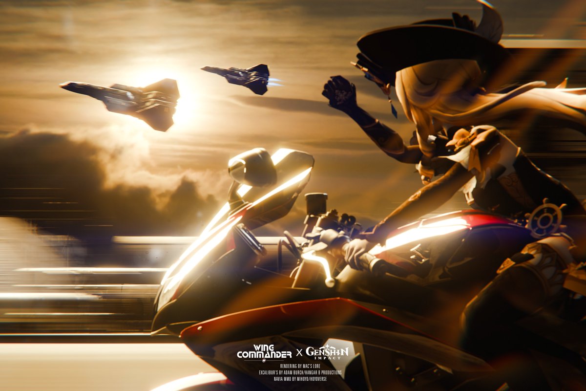 MacsLore's tweet image. I saw Top Gun Maverick recently and holy f- I don&apos;t remember enjoying a movie that much for some time. So any similarities here are definitely intended in this little one-off render to help me warm back up to doing 3d work.

#wingcommander #genshinimpact #b3d #blender