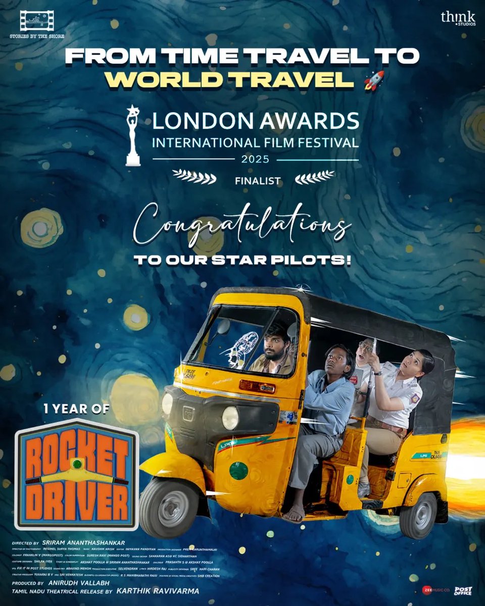 actorvishvath's tweet image. Celebrating our First Anniversary ;) #rocketdriver