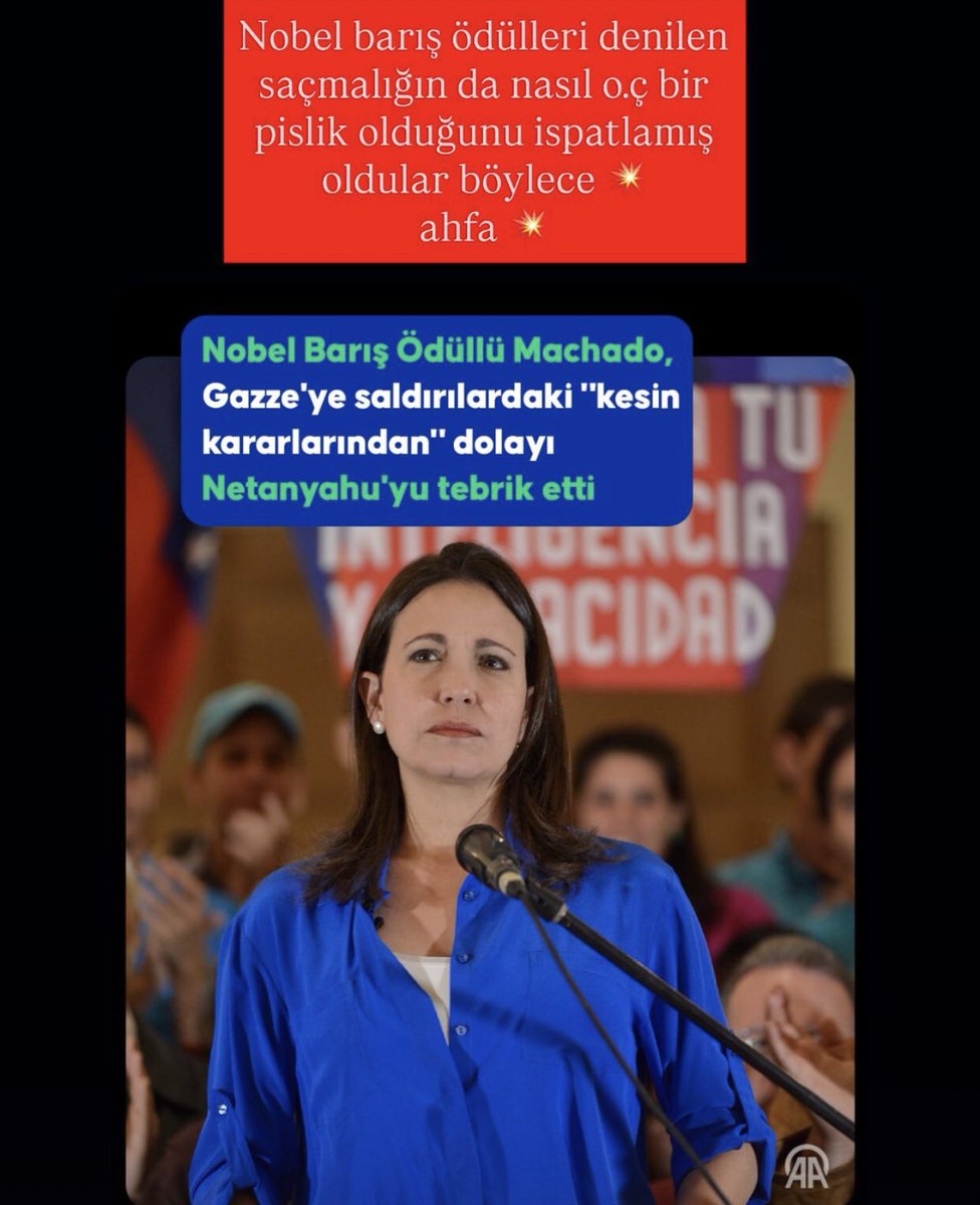 Ahfa'nın Kamer Menzilleri & Hûd Astroloji (@ahfaaysegul) on Twitter photo Nobel barış ödülleri denilen yamyamlığın da nasıl o.ç bir pislik olduğunu ispatlamış oldular böylece💥
Tapınsınlar bakalım biraz daha putlarına 💥
#NobelPeacePrize Nobel barış ödülleri denilen yamyamlığın da nasıl o.ç bir pislik olduğunu ispatlamış oldular böylece💥
Tapınsınlar bakalım biraz daha putlarına 💥
#NobelPeacePrize