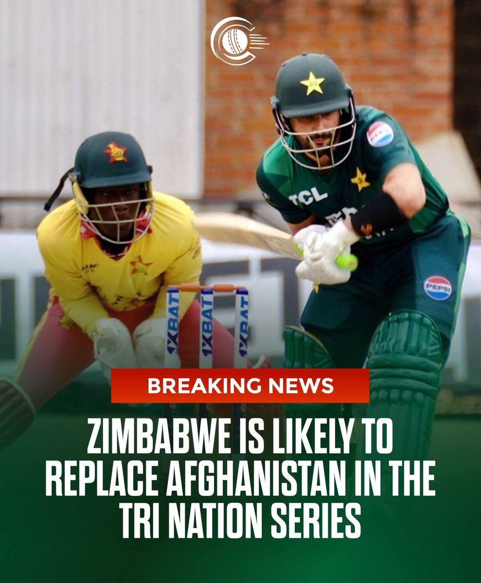Zimbabwe is likely to replace Afghanistan in the tri nation series. 🚨

#cricket  #PAKvZIM #Pakistan