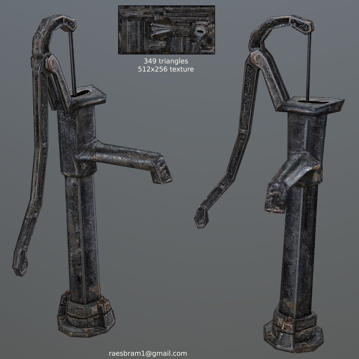 Stylized old timey water hydrant made some years ago for a project