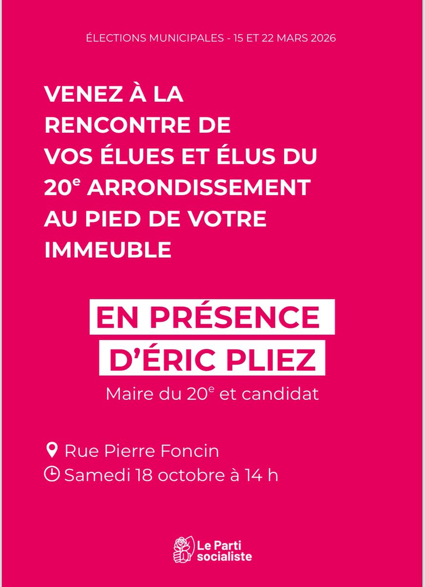 Avec <a href="/EricPliez/">Eric Pliez</a> au marché #Belgrand pour échanger avec les habitants sur le bilan de la mandature et préparer la suivante ✊🌹

RdV cet aprem à 14h rue Pierre Foncin pour rencontrer vos élus 💪