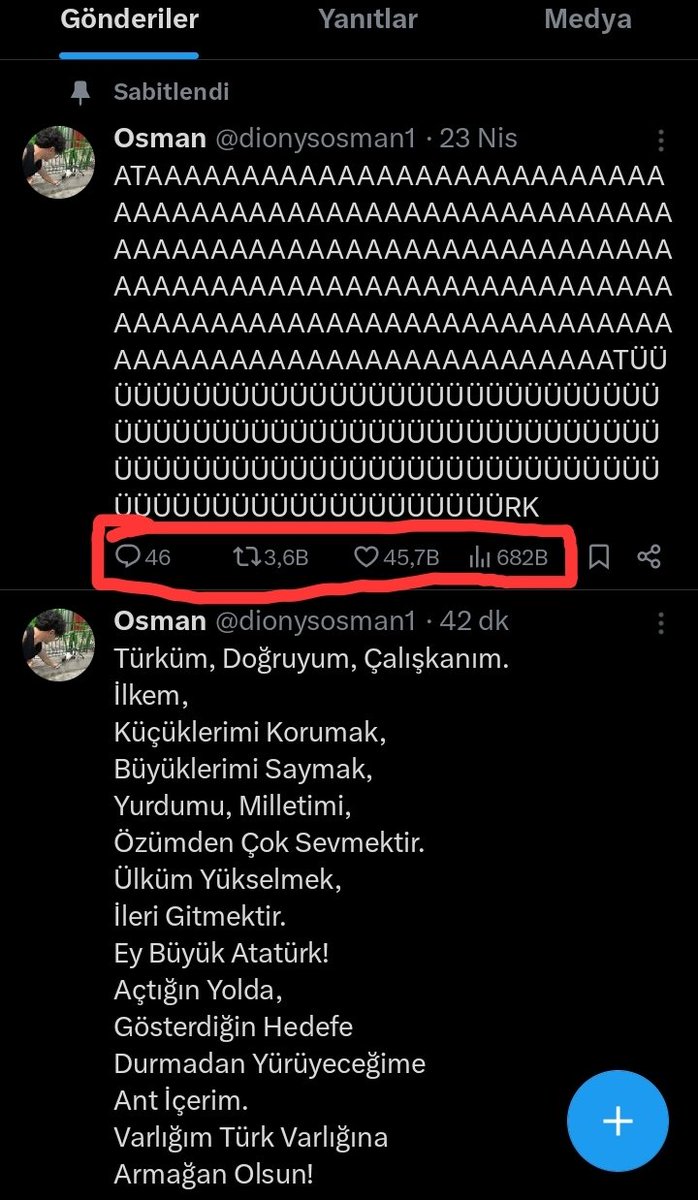 Adam etkileşim almanın formülünü çözmüş abi
