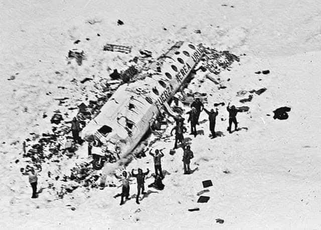 CSMR786's tweet image. 13 اکتوبر 1973ء
آج ہم آپ کو ایک ایسے گمشدہ طیارے کے بارے میں بتاتے ہیں جس کے مسافروں کو دنیا نے مردہ قرار دے دیا تھا لیکن یہ مسافر تھے اور زندہ رہنے کے لئے اپنے مردہ دوستوں اور ساتھیوں کا گوشت کھانے پر مجبور ہوئے۔ 
24 دسمبر کو ریسکیو ٹیمیں دوبارہ ان کی مدد کو پہنچیں

جی ہاں یہ…