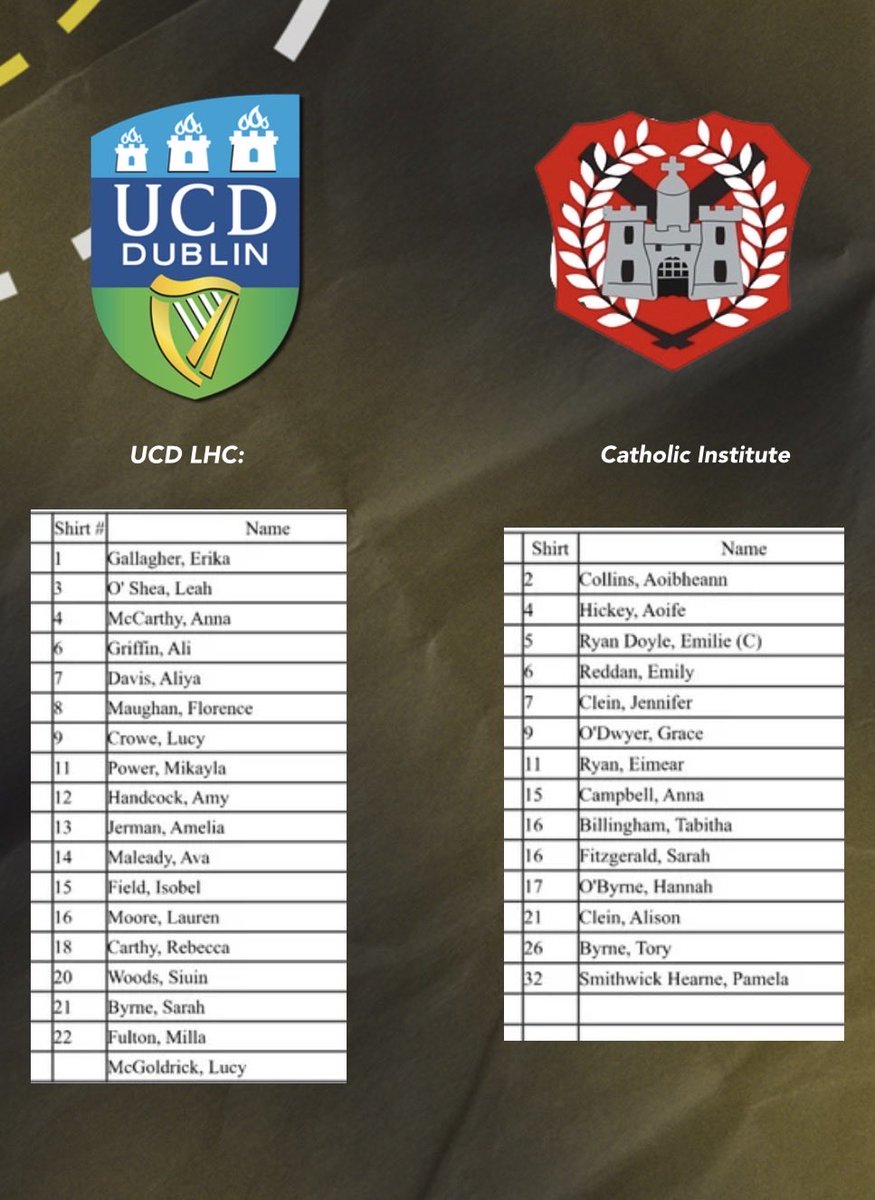 <a href="/UCDLadiesHockey/">UCD Ladies Hockey</a> take on <a href="/InstaLadies/">Insta Ladies Hockey</a> at 1pm in UCD. Arrive early to be sure to get a seat