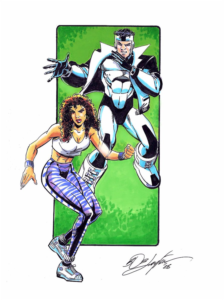 We hold 'Drink &amp; Draw' every Thursday at <a href="/DiceLatte/">Dice Latte</a> Cafe in Seoul. It's a great time &amp; all profits go to help local charities. This week's theme was "Characters Who Are Doctors". I chose the Drs I created with Bernard Chang at Valiant: Dr Mirage &amp; his wife Carmen. <a href="/ValiantComics/">Valiant Entertainment</a>