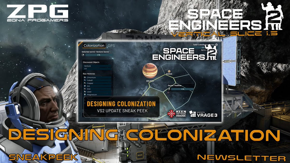 ZonaProGamers's tweet image. ➡️ Nuevo vídeo en el canal!!!
#SpaceEngineers2 🚀 Noticias - Sistema de Colonización #SneakPeek #Español
🔗 youtu.be/voI1qMFjNZs