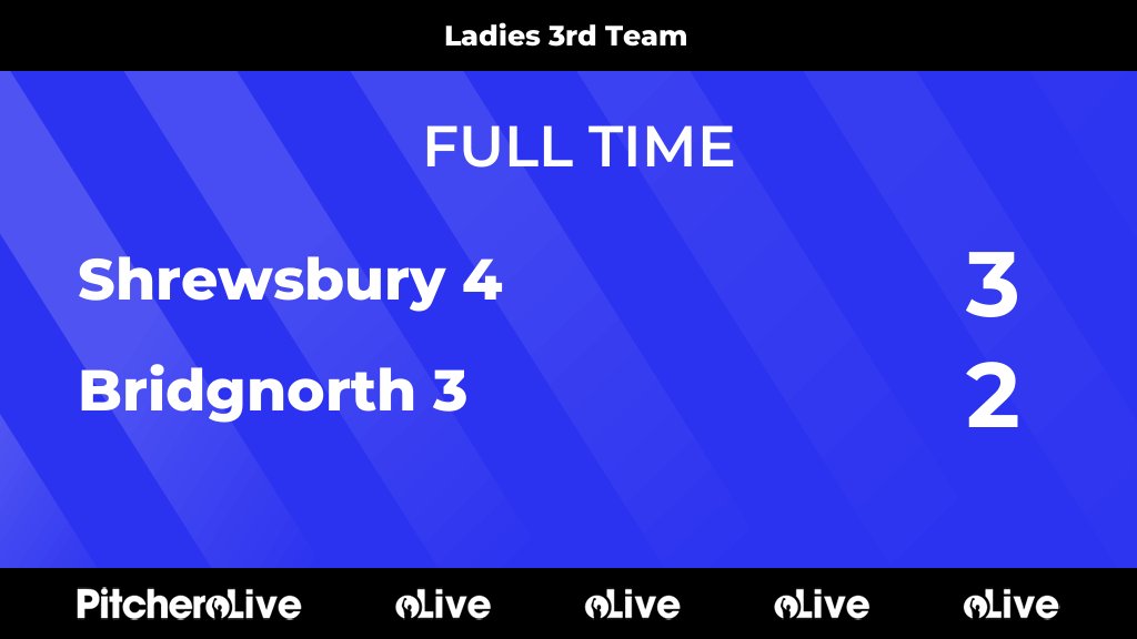 FULL TIME: Shrewsbury 4 3 - 2 Bridgnorth 3
#SHRBRI #Pitchero
pitchero.com/clubs/bridgnor…