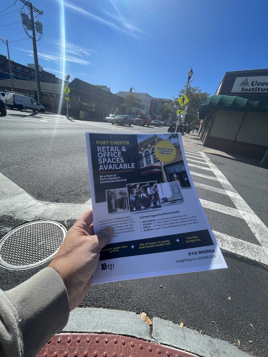 Spent the morning canvassing a neighborhood for a few listings we represent. Every tenant I spoke to was kind, helpful, and genuinely wanted to connect the dots. “Oh, the eyeglass place is looking.” “He’s ready to move.” Restored my faith in humanity….and old school foot