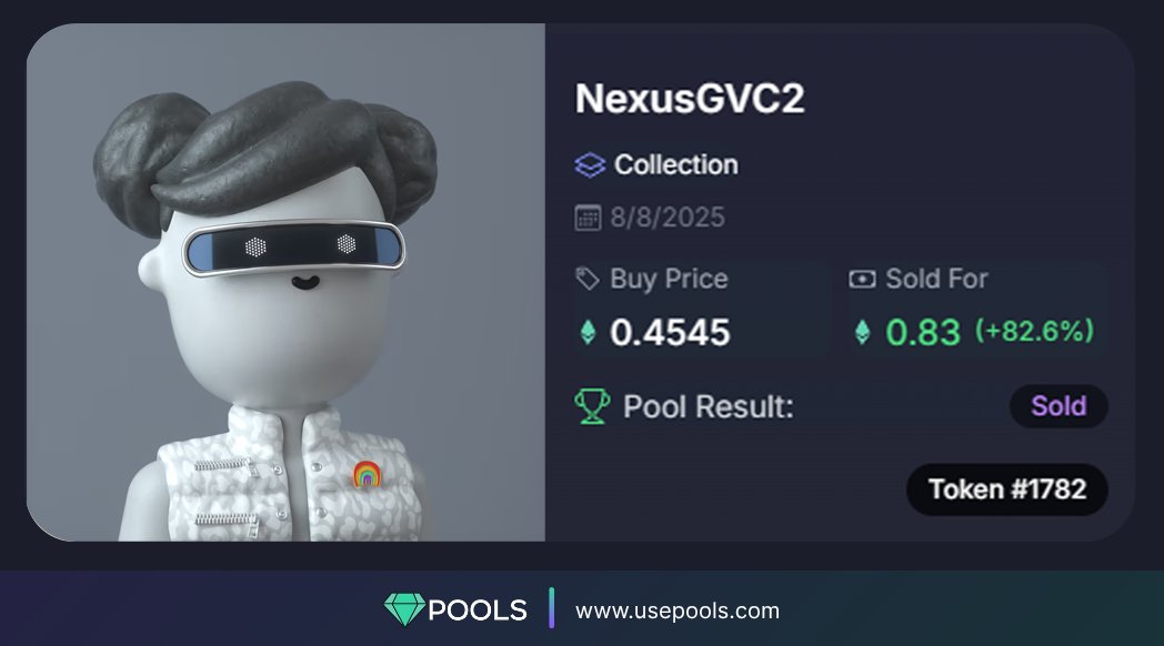 POOLS users are printing💵
Don’t watch from the sidelines. 

Earn more, risk less. Join a pool or start your own and let the gains flow 👇